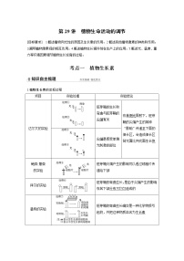 29 2022年高考生物一轮复习（新高考版2(鲁辽)适用） 第8单元 第29讲 植物生命活动的调节