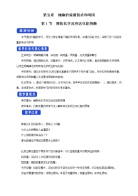 人教版 (2019)必修1《分子与细胞》一 酶的作用和本质教案设计