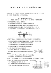 重庆市万州二中2022-2023学年高二生物上学期开学试卷（Word版附答案）