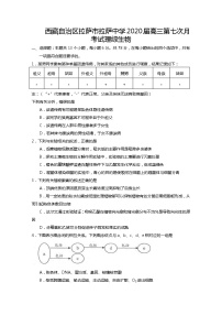 2020拉萨中学高三第七次月考理综生物试题含答案