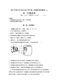 2021江苏省吴江平望中学高二下学期第二次月考生物试卷含答案