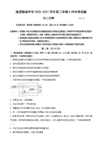 2021广州番禺区洛溪新城中学高二下学期4月月考生物试题含答案