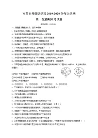 2020南昌外国语学校高一上学期期末考试生物试题含答案