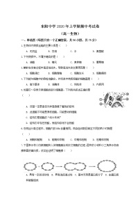 2020浙江省东阳中学高一下学期期中考试生物试题含答案