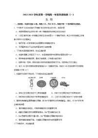 江苏省南通市海安高级中学2022-2023学年高一生物上学期第一次月考试题（Word版附答案）