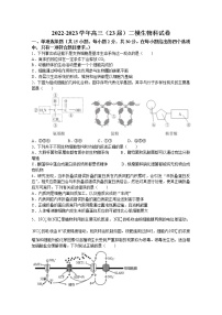 辽宁省鞍山市第一中学2022-2023学年高三生物上学期第二次模拟试题（Word版附答案）