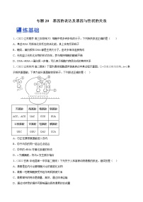 【备战2023高考】生物总复习——专题20《基因的表达及基因与性状的关系》练习（新教材新高考）