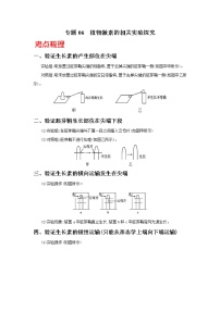 高中生物专题06 植物激素的相关实验探究-备战2021年高考生物核心考点透析（无答案）