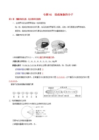 高中生物专题02 组成细胞的分子-2021年高考生物一轮复习知识点梳理与归纳