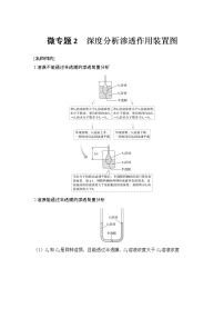 高考生物微专题（通用版）微专题2 深度分析渗透作用装置图