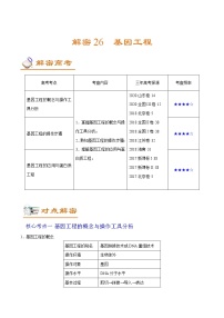 高中生物解密26 基因工程（讲义）-【高频考点解密】2021年高考生物二轮复习讲义+分层训练