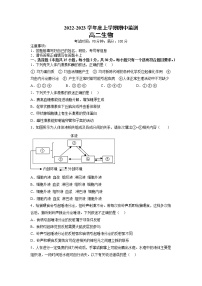 山东省潍坊市山东海事职业学院2022-2023学年高二上学期期中考试生物试题（含答案）