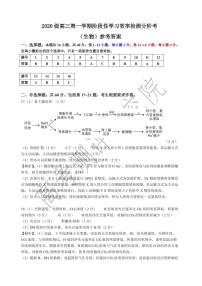 广东省2022-2023学年高三上学期12月阶段性学习效率检测分阶考—生物答案 - 简版