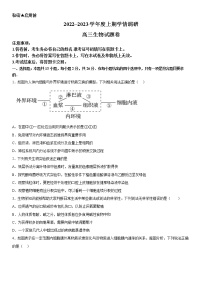 重庆市西南大学附属中学2023届高三生物上学期12月月考试题（Word版附答案）