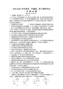 重庆市铜梁中学等七校2022-2023学年高二生物上学期12月联考试题（Word版附答案）