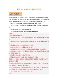 2023年高考生物二轮复习试题（新教材）专题05细胞呼吸的原理和应用（Word版附解析）