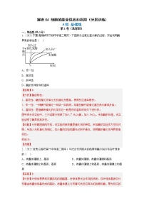2023年高考生物二轮复习试题（全国通用）04细胞的能量供应和利用（Word版附解析）