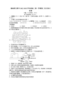 2022-2023学年湖南省长沙市湖南师范大学附中高二上学期第二次大练习生物试题