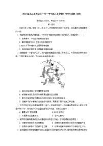 2023届北京市海淀区一零一中学高三上学期9月月考试题生物试题含解析