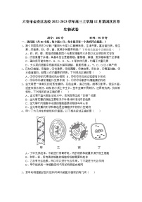 安徽省六安市金安区名校2023届高三生物上学期12月第四次月考试卷（Word版附解析）