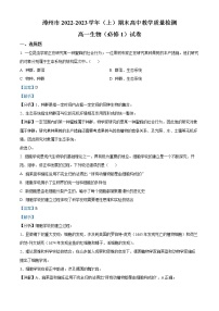 2022—2023学年福建省漳州市高一上学期期末教学质量检测生物试题（解析版）