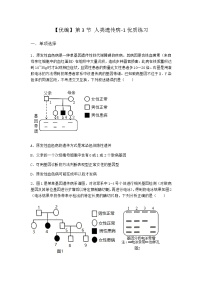 生物人教版 (2019)第3节 人类遗传病课堂检测