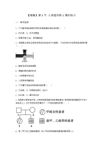 高中生物人教版 (2019)必修2《遗传与进化》第5章 基因突变及其他变异第3节 人类遗传病达标测试