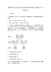 沪科版 (2019)第二节 有性生殖中遗传信息通过配子传递给子代练习题