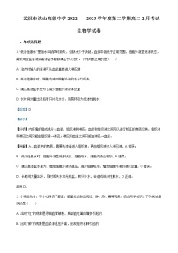 2022-2023学年湖北省武汉市洪山高级中学高二下学期2月考试生物试题含解析