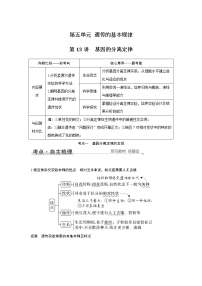 高中生物高考第13讲　基因的分离定律