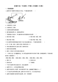 2023镇江中学高一下学期3月检测生物试题含答案