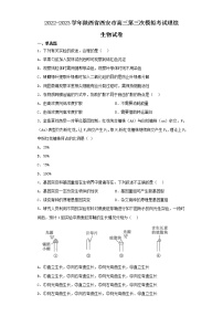 2022-2023学年陕西省西安市高三第三次模拟考试理综生物试卷（含解析）