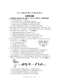 2021届江苏省南通市如皋市高三下学期5月第三次适应性考试 生物 PDF版