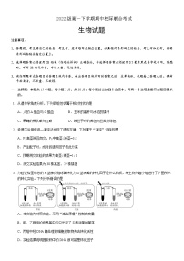 2022-2023学年级山东省日照市高一下学期期中校际联合考试生物试题含答案