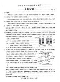 2023届山东省济宁市高三二模考试生物试题