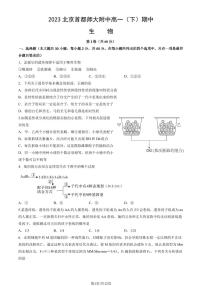 2023学年北京首师大附中高一（下）期中生物试题及答案