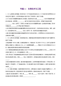 专题14 生物技术与工程——【全国通用】2020-2022三年高考生物真题分类汇编（原卷版+解析版）