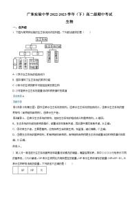 广东实验中学2022-2023学年高二生物下学期期中试卷（Word版附解析）