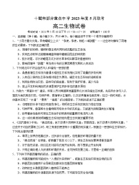 湖北省十堰市部分重点中学2022-2023学年高二生物下学期5月联考试题（Word版附答案）