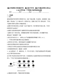 重庆市西南大学附属中学、重庆育才中学、重庆外国语学校三校2022-2023学年高一下学期5月联考生物试卷（含答案）