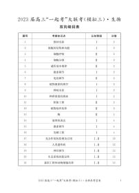 2023届湖南省“一起考”大联考高三下学期5月模拟考试 生物答案和解析