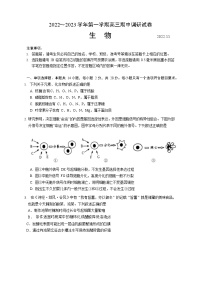 江苏省苏州市2022-2023学年高三上学期期中考试生物试卷