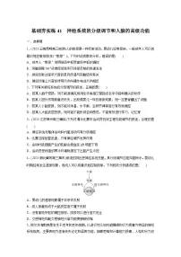 2024届高三生物一轮复习基础夯实练41：神经系统的分级调节和人脑的高级功能