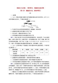 新高考适用2024版高考生物一轮总复习练案13必修1分子与细胞第四单元细胞的生命历程第3讲细胞的分化衰老和死亡