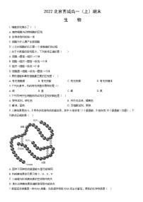 2022北京西城高一（上）期末生物（教师版）