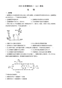 2023北京朝阳高一（上）期末生物（教师版）