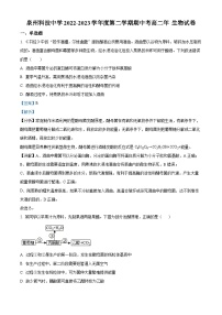 精品解析：福建省泉州科技中学2022-2023学年高二下学期期中生物试题（解析版）