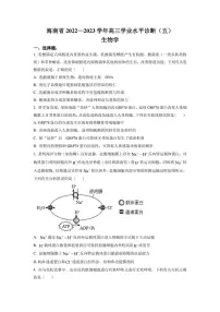 2023届海南省高三学业水平诊断(五)生物试题(原卷版)