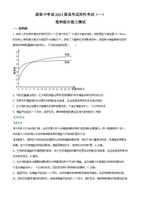 四川省射洪中学2023届高三生物下学期高考适应性考试（一）试题（Word版附解析）