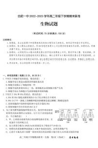 安徽省合肥一中2022-2023学年下学期高二年级期末考试生物试题及答案